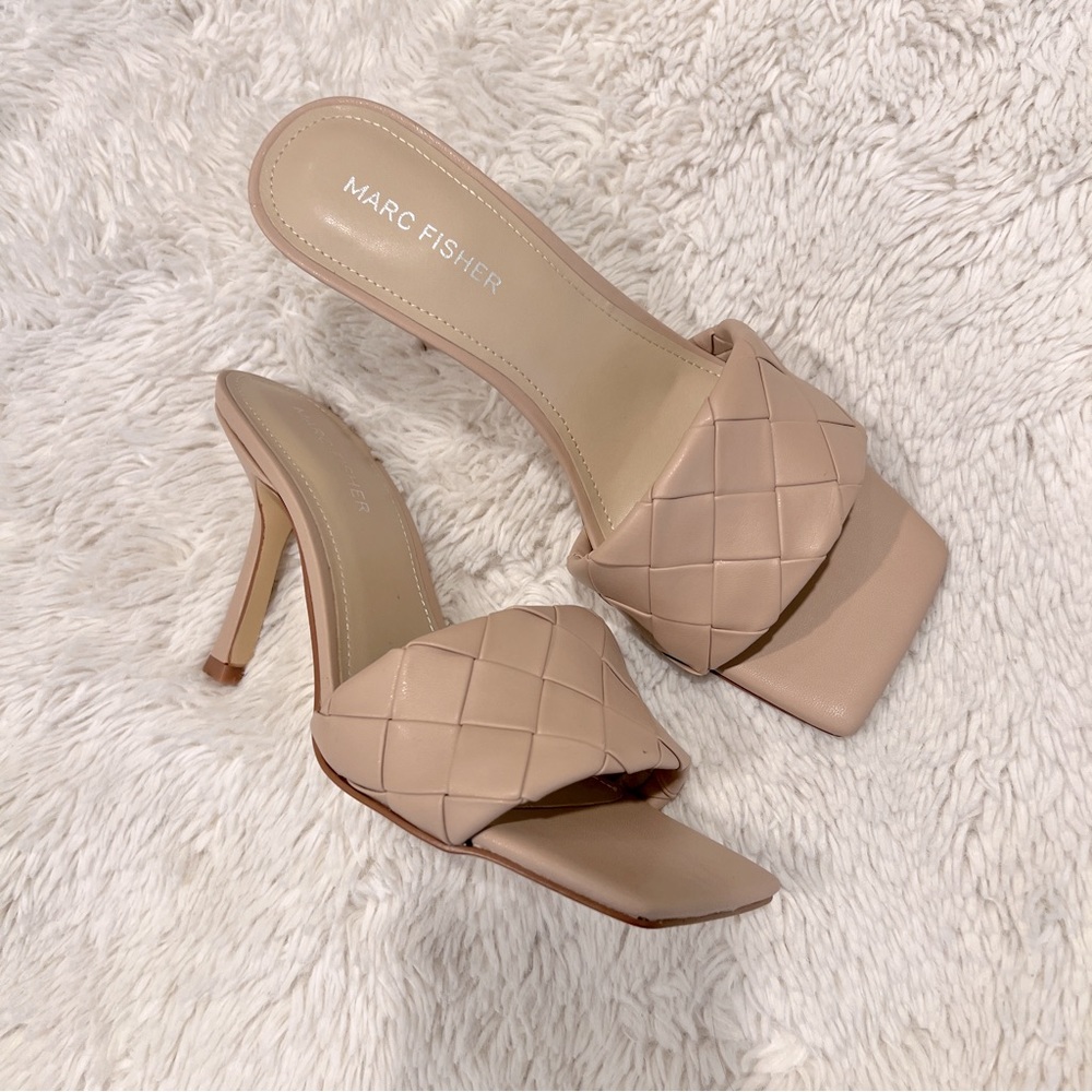 Marc Fisher Darasa Light Natural Quilted Heels 🤍 - NWT